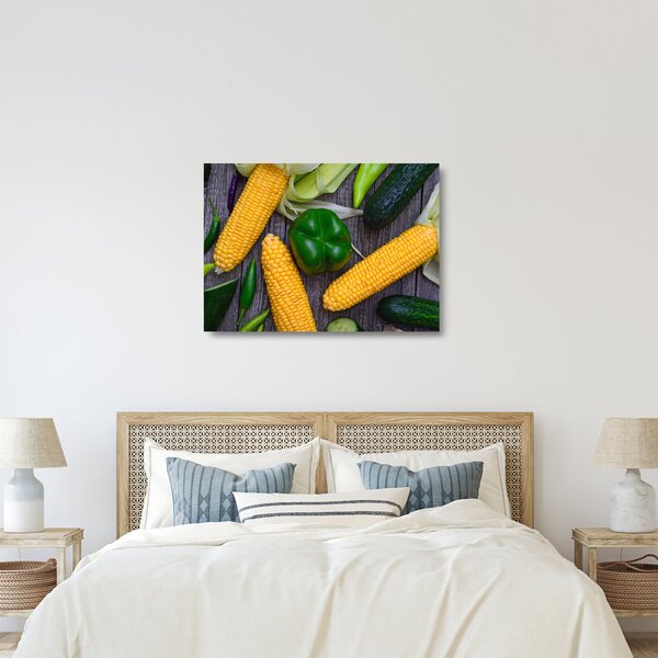 Staklena slika povrća (70x50 cm)