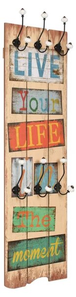 Zidna vješalica za kapute sa 6 kuka LIVE LIFE 120 x 40 cm - Live Life 1 Live Life