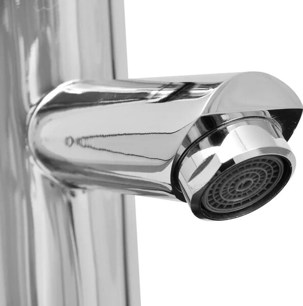 Lavabo - Umivaonik s miješalicom keramički okrugli bijeli - 325 x 140 mm 325 x 140 mm