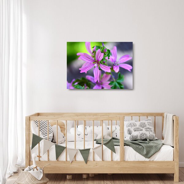 Detaljna staklena slika cvijeta (70x50 cm)