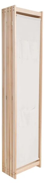Paravan - Sobna pregrada s 5 panela od tkanine 200 x 170 x 4 cm krem - Krema 5 1 Krema