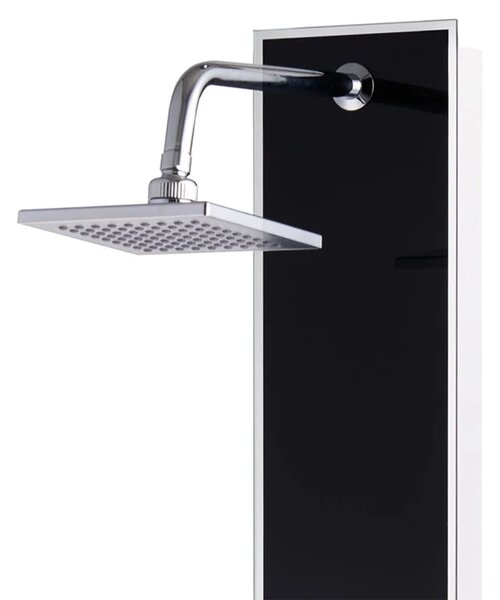 Tuš panel od stakla 8 x 42 1 x 120 cm crni