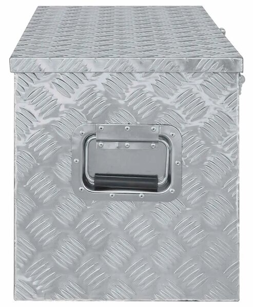 Aluminijska kutija 110 5 x 38 5 x 40 cm srebrna - Srebrno 110.5 x 38.5 x 40 cm 1 1