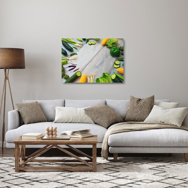 Staklena slika povrća (70x50 cm)