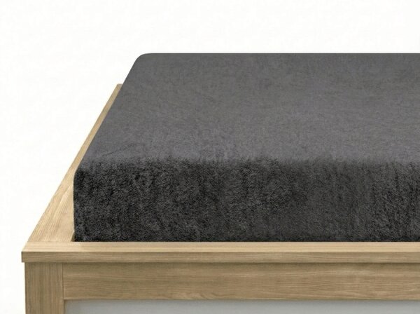 Frotirna plahta EXCLUSIVE tamno siva 90 x 200 cm