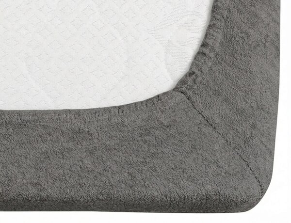 Frotirna plahta EXCLUSIVE tamno siva 90 x 200 cm