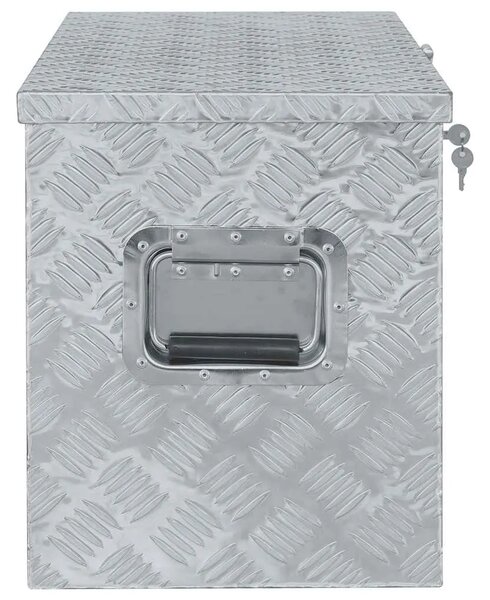 Aluminijska kutija 90 5 x 35 x 40 cm srebrna - Srebrno 90.5 x 35 x 40 cm 1 1