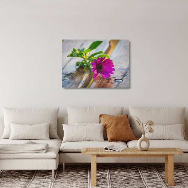 Staklena slika rezanog cvijeta (70x50 cm)