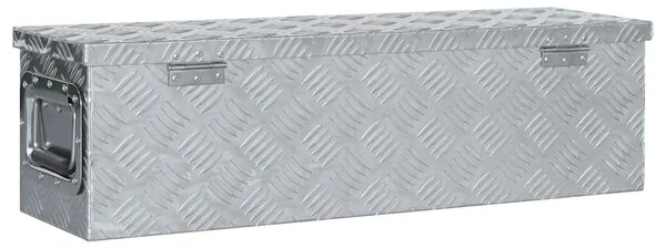 Aluminijska kutija 80 5 x 22 x 22 cm srebrna - Srebrno 80.5 x 22 x 22 cm 1 1