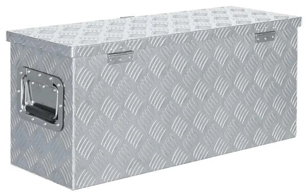 Aluminijska kutija 76 5 x 26 5 x 33 cm srebrna - Srebrno 76.5 x 26.5 x 33 cm 1 1