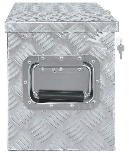 Aluminijska kutija 80 5 x 22 x 22 cm srebrna - Srebrno 80.5 x 22 x 22 cm 1 1