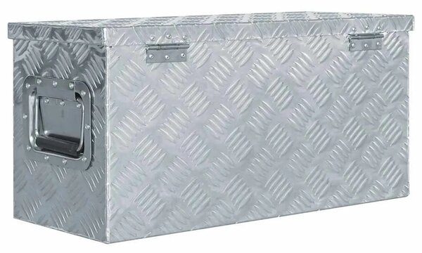 Aluminijska kutija 61 5 x 26 5 x 30 cm srebrna - Srebrno 61.5 x 26.5 x 30 cm 1 1