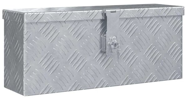 Aluminijska kutija 48 5 x 14 x 20 cm srebrna - Srebrno 48.5 x 14 x 20 cm 1 1