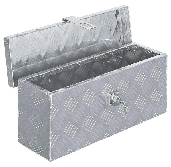 Aluminijska kutija 48 5 x 14 x 20 cm srebrna - Srebrno 48.5 x 14 x 20 cm 1 1