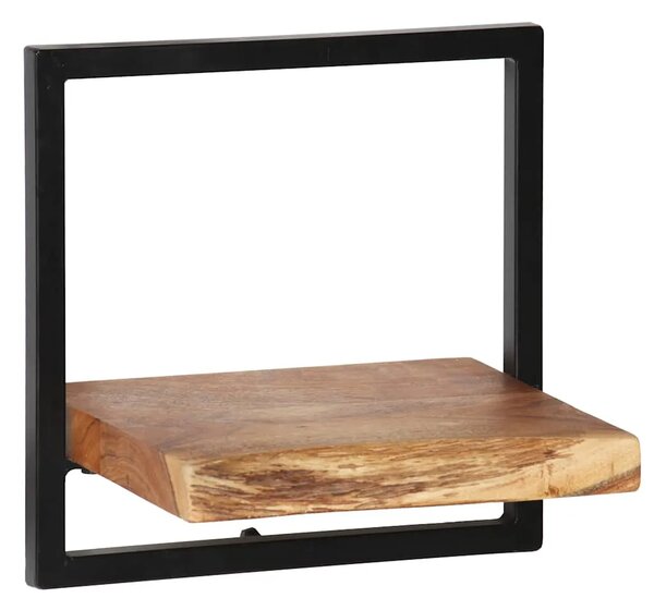 5-dijelni set zidnih polica od masivnog drva bagrema i čelika - 21 x 25 x 75 cm 5 1 21 x 25 x 75 cm