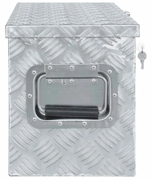 Aluminijska kutija 61 5 x 26 5 x 30 cm srebrna - Srebrno 61.5 x 26.5 x 30 cm 1 1