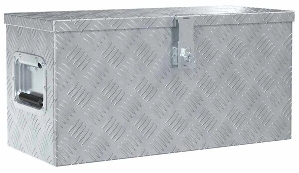 Aluminijska kutija 61 5 x 26 5 x 30 cm srebrna - Srebrno 61.5 x 26.5 x 30 cm 1 1