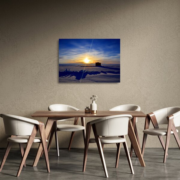 Staklena slika - polarni krajolik (70x50 cm)