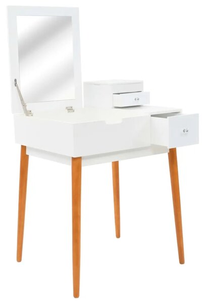 Toaletni stolić s ogledalom od MDF-a 60 x 50 x 86 cm