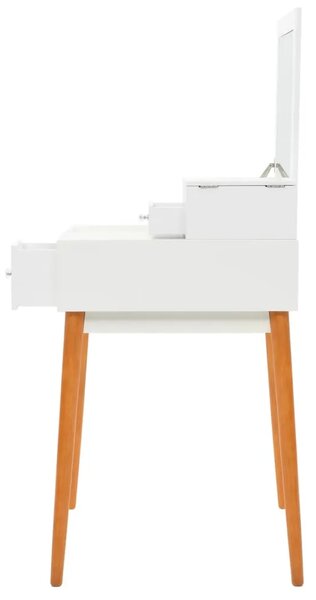 Toaletni stolić s ogledalom od MDF-a 60 x 50 x 86 cm