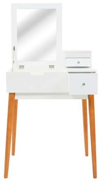 Toaletni stolić s ogledalom od MDF-a 60 x 50 x 86 cm