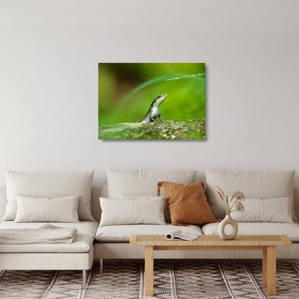 Staklena slika gušterice (70x50 cm)