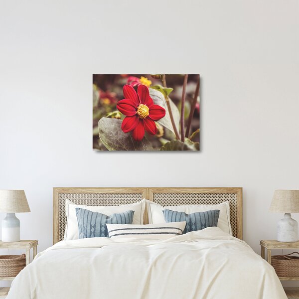 Staklena slika cvijeta (70x50 cm)