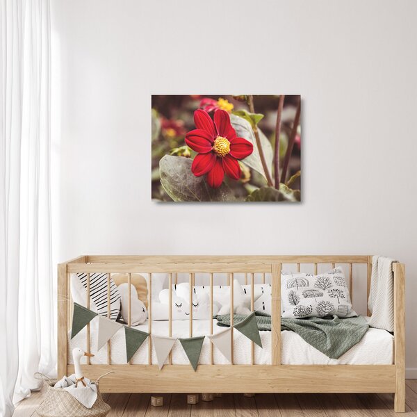 Staklena slika cvijeta (70x50 cm)