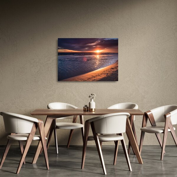 Staklena slika zalaska sunca (70x50 cm)