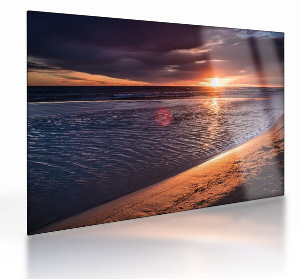 Staklena slika zalaska sunca (70x50 cm)