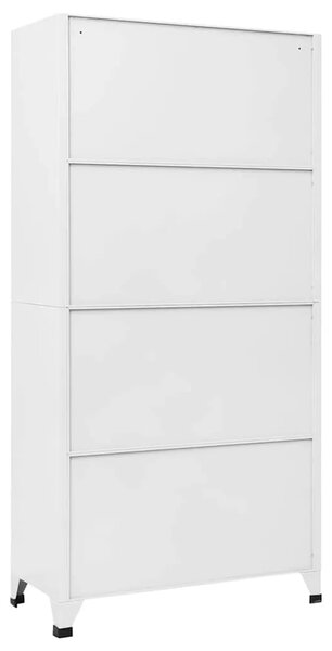Ormarić s ključem i 18 pretinaca metalni 90 x 40 x 180 cm - Siva 1 S 18 ormarića 1
