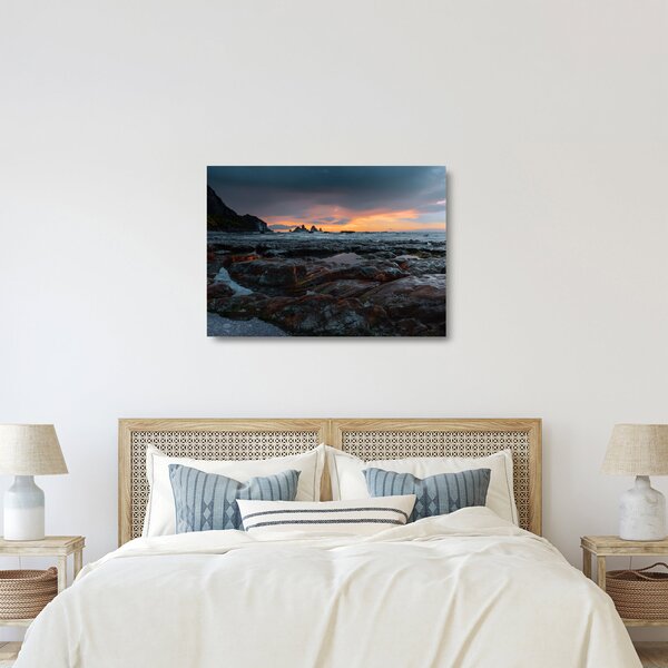 Staklena slika - krajolik na Novom Zelandu (70x50 cm)