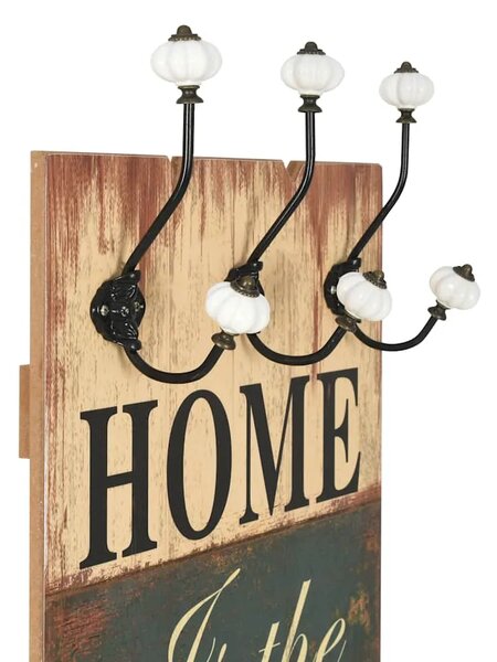 Zidna vješalica za kapute sa 6 kuka HOME IS 120 x 40 cm - Home Is 1 Home Is