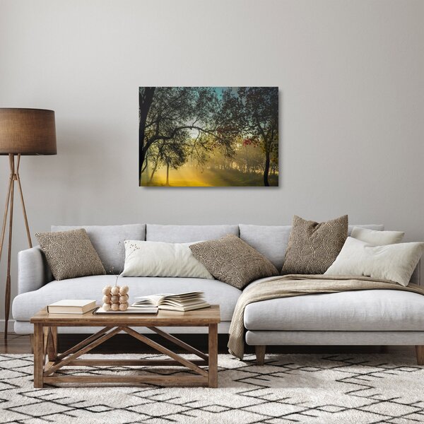 Staklena slika izlaska sunca (70x50 cm)