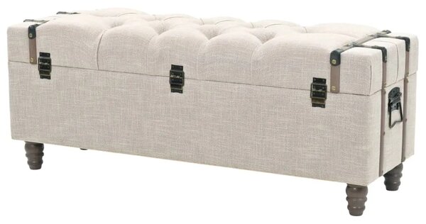 3-dijelni set klupa za pohranu 112x37x45 cm od drva i čelika