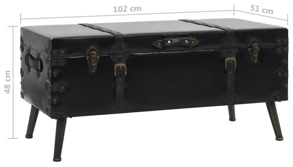 Stol za kavu od MDF-a i čelika 102 x 51 x 48 cm