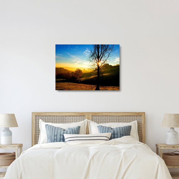 Staklena slika izlaska sunca (70x50 cm)