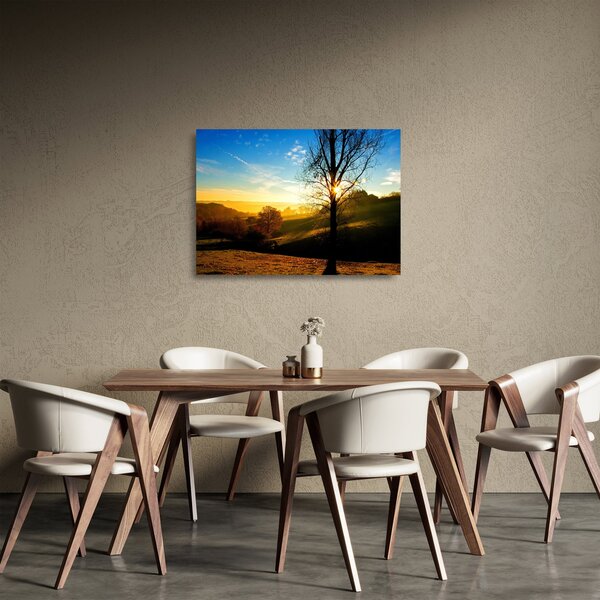 Staklena slika izlaska sunca (70x50 cm)