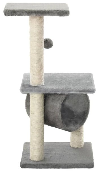 Penjalica za mačke - Kuća za mačke - Grebalica sa stupovima za grebanje od sisala 65 cm siva - Siva 65 cm Siva