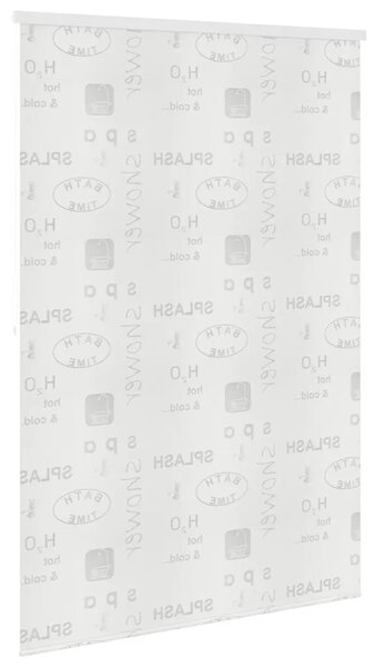 Zavjesa za tuš - Roleta za tuš 160 x 240 cm s natpisom Splash - 160 x 240 cm Prskano 160 x 240 cm Prskano