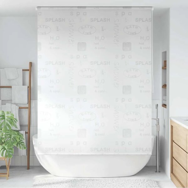 Zavjesa za tuš - Roleta za tuš 160 x 240 cm s natpisom Splash - 160 x 240 cm Prskano 160 x 240 cm Prskano