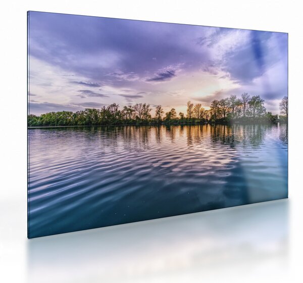 Staklena slika jezera (70x50 cm)
