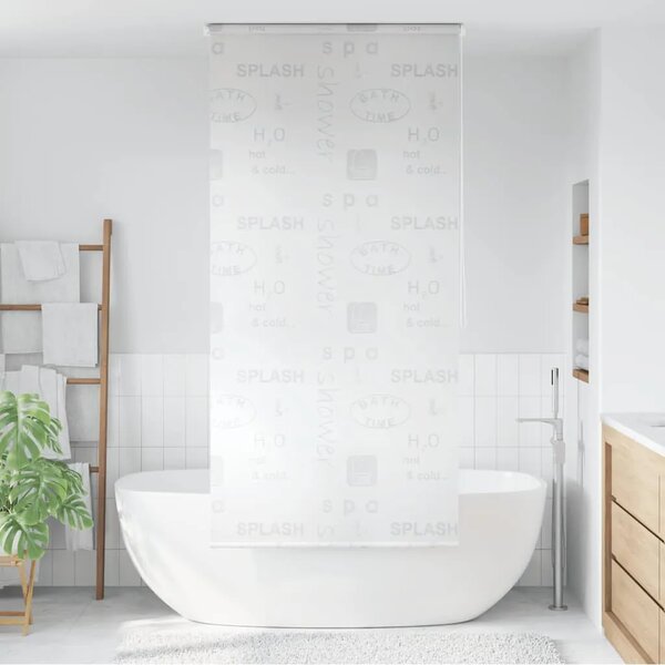 Zavjesa za tuš - Roleta za tuš 80 x 240 cm s natpisom Splash - 80 x 240 cm Prskano 80 x 240 cm Prskano