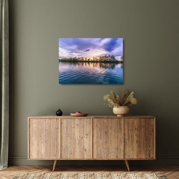 Staklena slika jezera (70x50 cm)
