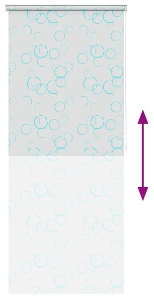 Zavjesa za tuš - Roleta za tuš 80 x 240 cm s uzorkom mjehurića - 80 x 240 cm Mjehurić 80 x 240 cm Mjehurić