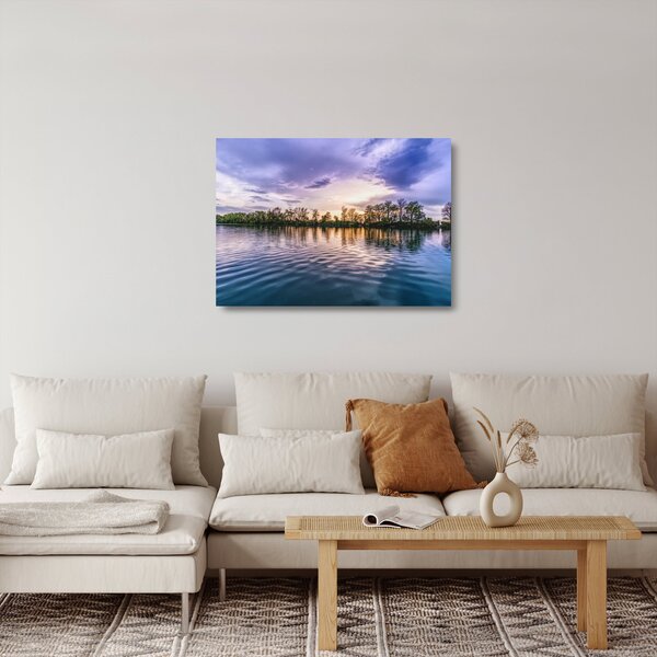 Staklena slika jezera (70x50 cm)