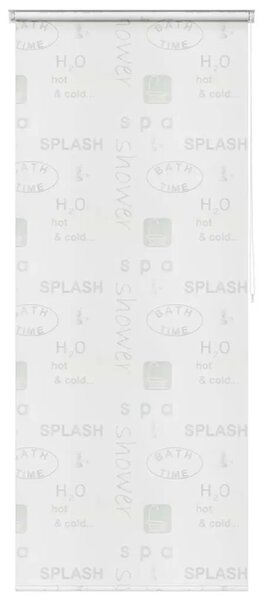 Zavjesa za tuš - Roleta za tuš 80 x 240 cm s natpisom Splash - 80 x 240 cm Prskano 80 x 240 cm Prskano