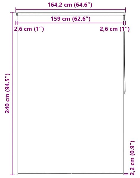 Zavjesa za tuš - Roleta za tuš 160 x 240 cm s uzorkom krugova - 160 x 240 cm Krug 160 x 240 cm Krug