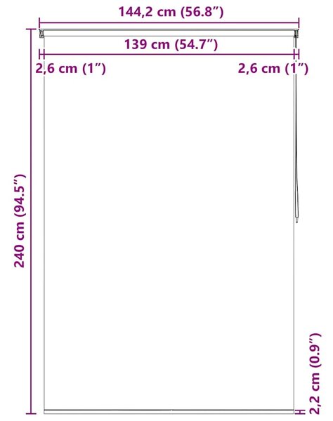 Zavjesa za tuš - Roleta za tuš 140 x 240 cm s uzorkom kvadrata - 140 x 240 cm Četvrtasto 140 x 240 cm Četvrtasto
