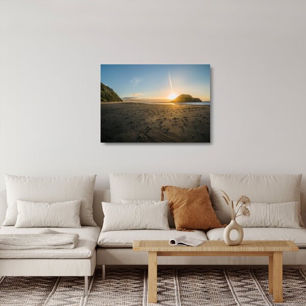 Staklena slika plaže (70x50 cm)